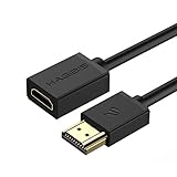 Hagibis HDMI Extension Cable 4K HD HDMI 2.0 Extender Male to Female Compatible for Projector Nintendo Switch, Xbox One S 360, PS4, TV Stick, Blu Ray Player, PS3, Wii U, HDTV Laptop PC (Length: 1.5ft)