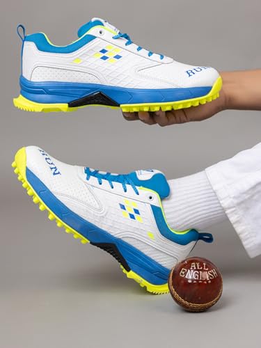 Image of Run 07 Mens Cr-1 p Cricket Shoes for Men | Lightweight Sports Shoes with Superior Grip & Cushioning | All-Day Comfort, Support & Durability for Sports Cricket