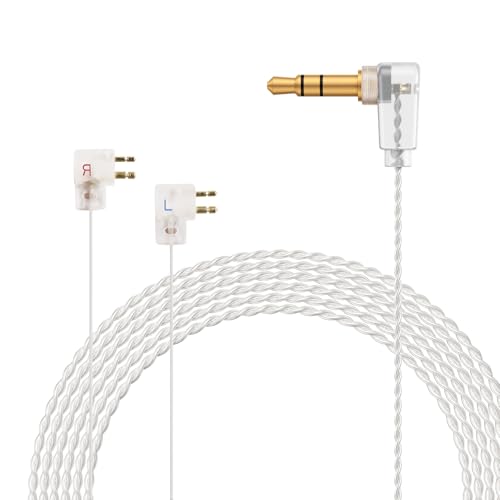 OKCSC Aurora ���P�[�u�� Etymotic�p ER4P �C���z���P�[�u�� 3.5mm�ڑ� 2�c �����xOFC�⃁�b�L ER4P�EER4B�EER4S�EER4PT�EER6I�ȂǂɓK�� ����120cm �ɍ׃^�C�v