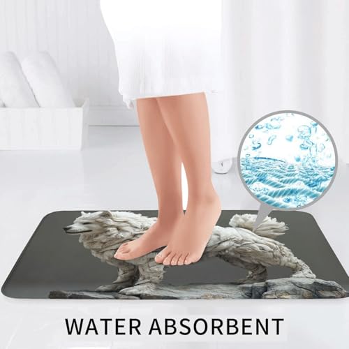 Alfombras de baño de perro lavables para decorar el aseo con suavidad 7