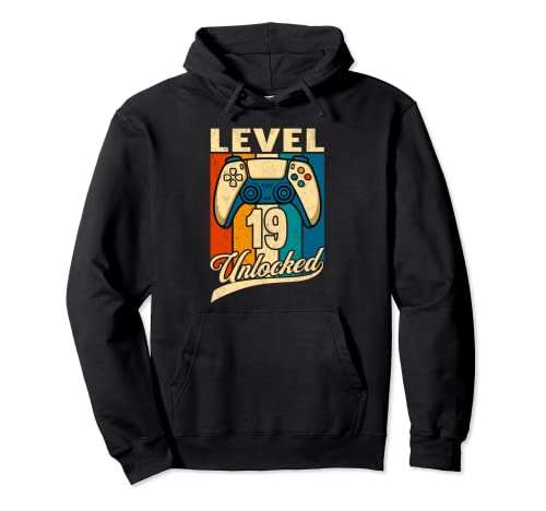 Level 19 Unlocked Awesome Since 2004 | 19th Birthday Gamer Sudadera con Capucha