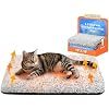 WanpeeGoo Self Warming Cat Bed, Heated Cat Bed, 2.0 Upgraded Thermal Foil Heating Pad, Plush Self-Heating Pet Mat for Crate, Floor, with Removable Washable Cover, Non-Slip, 15x19