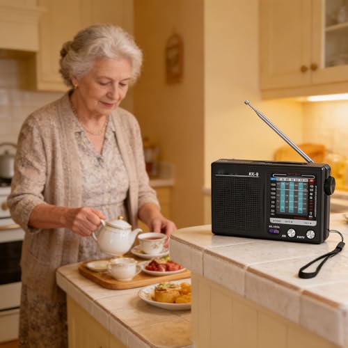 Radio portátil AM FM SW ciciglow multibanda con jack para auriculares miniatura 6