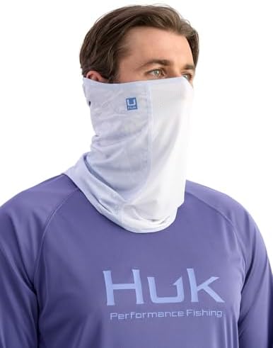 HUK - Mens Pursuit Neck Gaiter, Face Protection with UPF 30+ Sun Protection, Mossy Oak Stormwater Bonefish, One Size
