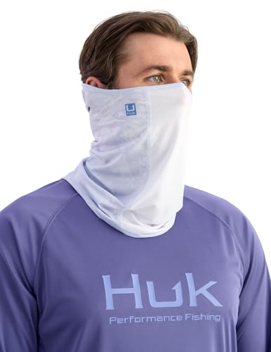 HUK - Mens Pursuit Neck Gaiter, Face Protection with UPF 30+ Sun Protection, Mossy Oak Stormwater Bonefish, One Size