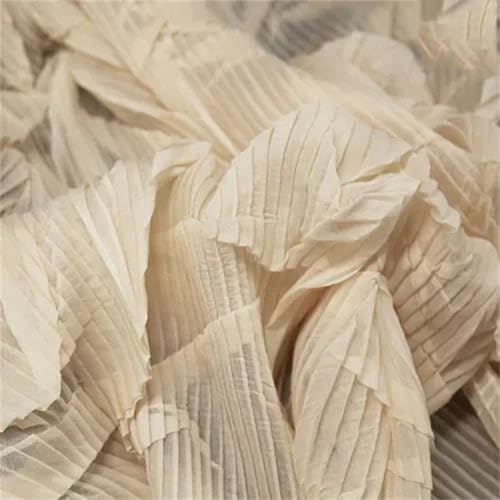 Organza plissé en polyester pour structurer vos robes et volants