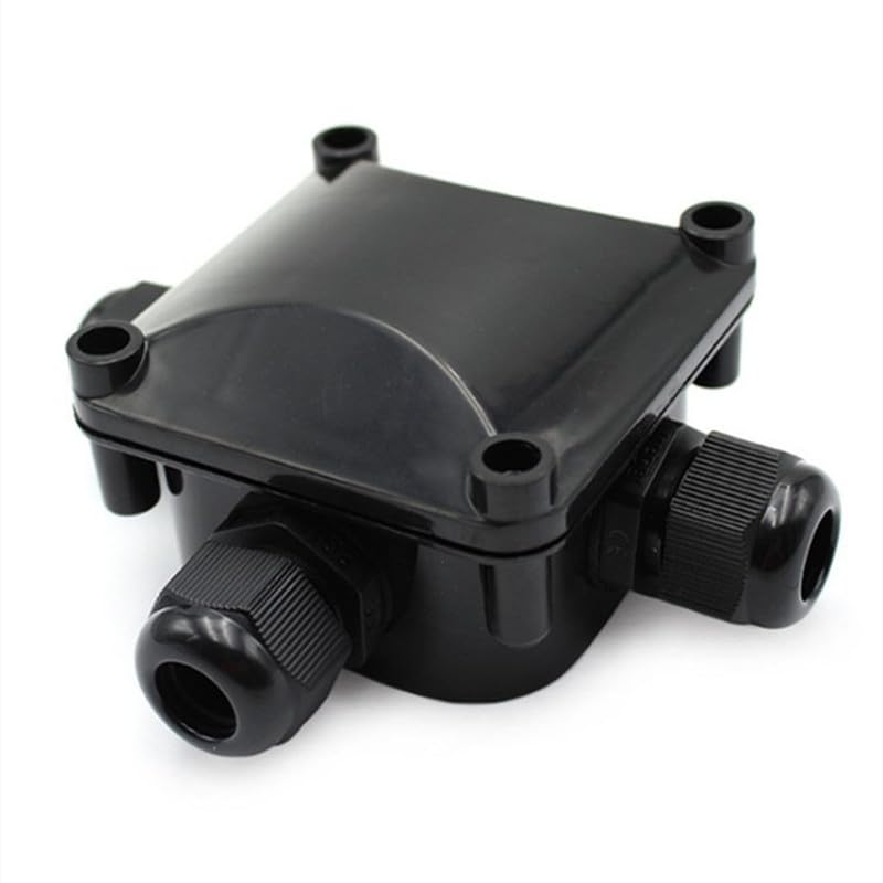 1PCS IP68 Waterproof Junction Box Outdoor Electrical Cable Wire Connectors ABS Plastic Gland Terminal Box for Wiring Accessories - (Connector Type: T-Branch Connector)
