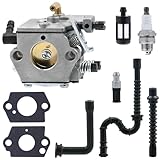 FitBest New Carburetor WT-194 with Fuel Line Oil Line Spark Plug Fuel Filter Oil Filter for Stihl 024 026 MS240 MS260 Chainsaws