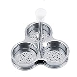 3 Egg Poacher, Stainless Steel Egg Cups for Poached Eggs Brunch and Breakfast Microwave Egg Poachers...