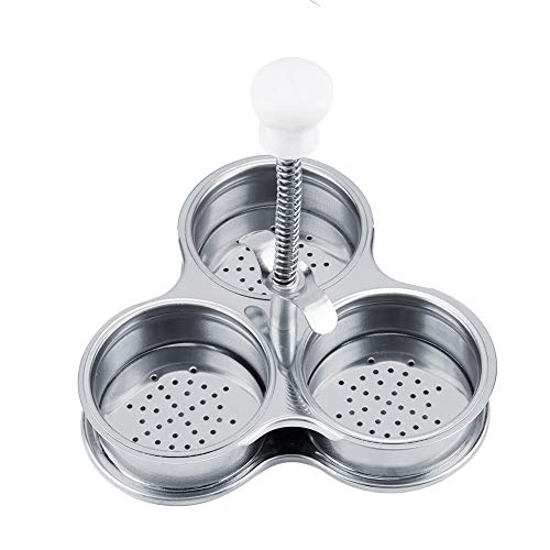 3 Egg Poacher, Stainless Steel Egg Cups for Poached Eggs Brunch and Breakfast Microwave Egg Poachers Kitchen Gadget