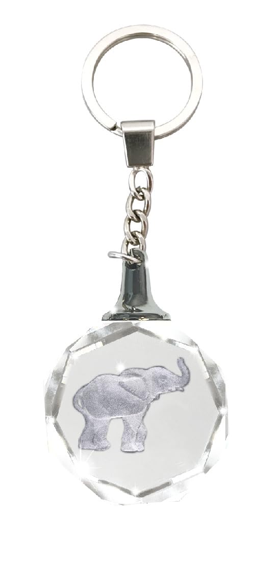 CRYSTAL SILHOUETTES KEYCHAINS from Deluxebase. Glass Crystal Pendant Animal Keyring with Stainless Steel Chain, Unique Purse Charm & Bag Accessory, Novelty Gifts for Women & Men.
