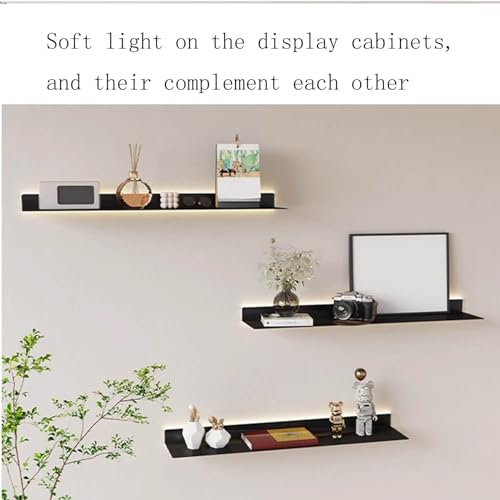 Étagères lumineuses LED blanches et cloisons décoratives 80cm - 5