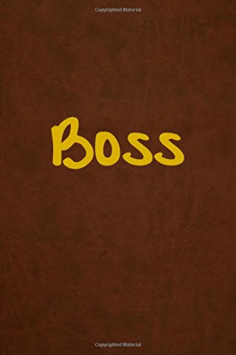 Preisvergleich Produktbild Boss: Lined Journal, 108 Pages, 6x9 Inches