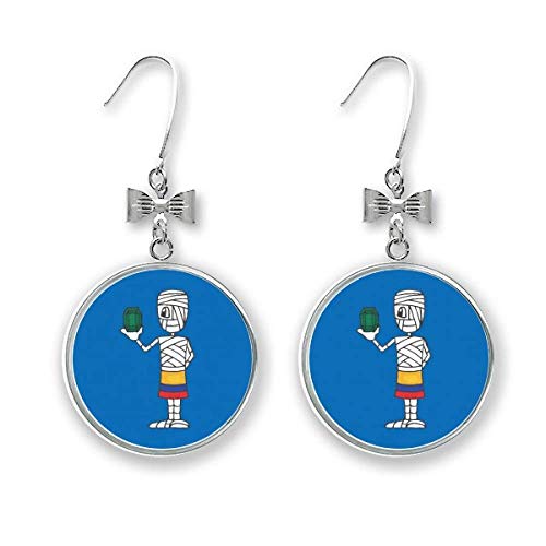 Boucles d'oreilles nœud Mummy Football pour les jours de match
