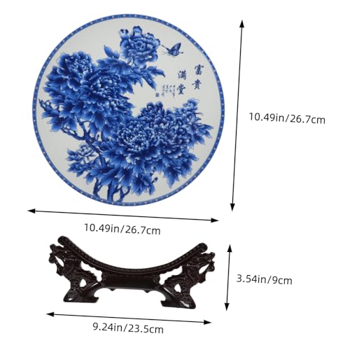 Plato de cerámica azul y blanco para obsequio único en bodas y aniversarios especiales 3