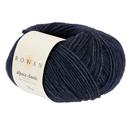 Rowan Hand Knitting Yarn, 57% Alpaca, 43% Cotton, Eclipse, One Size