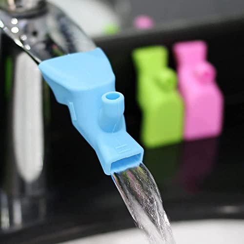 Image of FT-00235 2PCS Faucet Tap Extension Sink Tap Extender for Kitchen Silicone Faucet Extender Accessories Multicolor