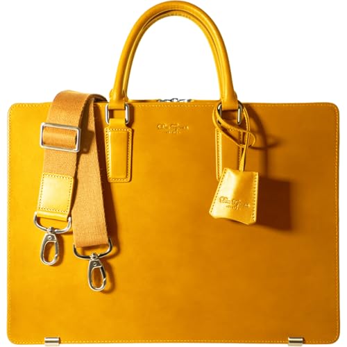 ビジネスバッグ　ストラップ付き　イタリア製　　値下げ ワープロラックスⅡ 名巧 レザーブリーフバッグ ミニ / ビジネスバッグ