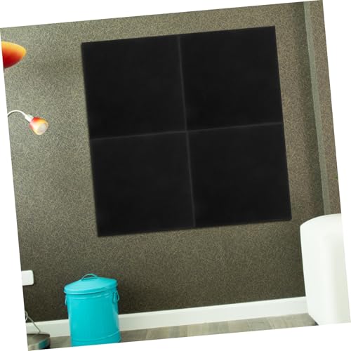 jojofuny 12pcs Paneles Acústicos para Pared, Paneles Autoadhesivos Absorbentes de Sonido, Aislantes Acústicos en Poliéster Negro miniatura 6