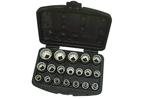 HIMAG Fervi 0795/2 Serie 19 Llaves Poligonales Multilock 1/2" 8-32 mm TORX XZN Pulgar Cover