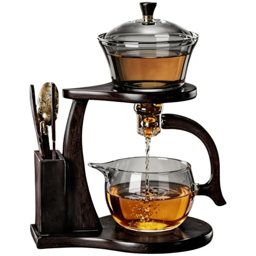 Lazy Gong Fu Tea Set Semi Automatic Magnetic Glass Teapot by CAISANG - Used condition - US$48.44