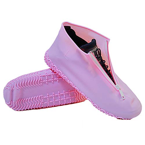 Lacyie Couvertures imperméables de Chaussure de Silicone, protecteurs réutilisables de Chaussure de Glissade Anti Glissement pour Les Enfants extérieurs d'enfants Hommes Femmes