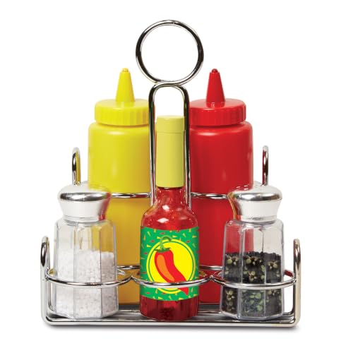 Melissa & Doug 6-Piece Condiments Wooden Play Kitchen Food Set - image 5