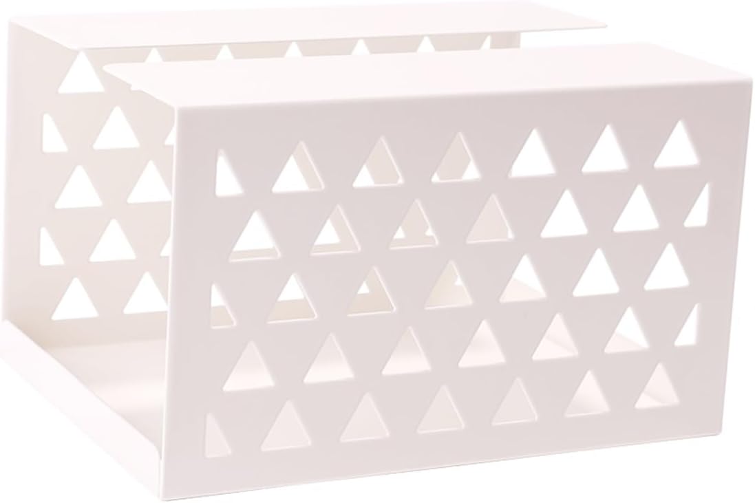 Stainless Steel Toilet Paper Holder，Recessed Toilet Paper Holder，Durable Tissue Rack Rectangle Tissue Box Cover Plastic Tissue Box Holder and Classic Tissue Box Holder for Desks Offices Bedroom Vanity