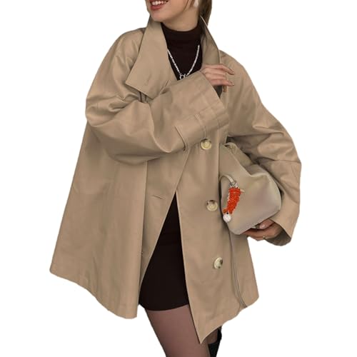 Trench-coat court femme automne : veste décontractée et professionnelle