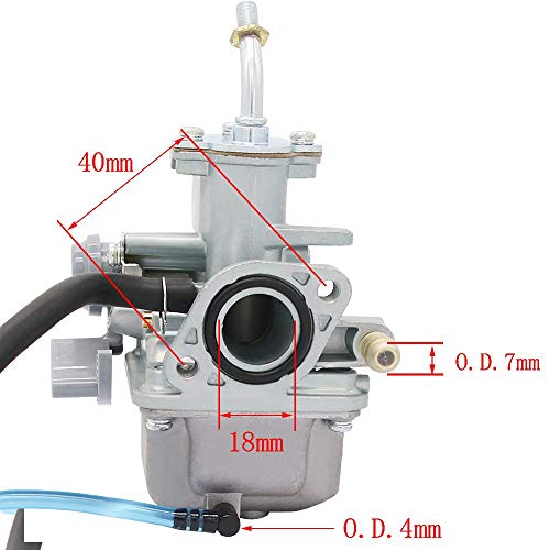 YFM80 Carburetor for Yamaha Badger 80 ATV Yamaha Moto 4 Yamaha Champ 100 Yamaha Raptor 80 Yamaha Grizzly 80 Yamaha Raptor 50 YFM 50 - yamaha raptor 80 Carburetor - Thumbnail 7