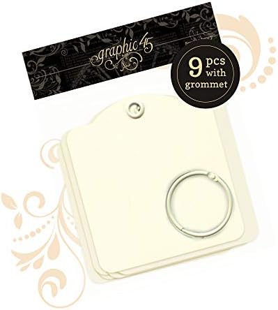Graphic 45 Square Tags—Ivory