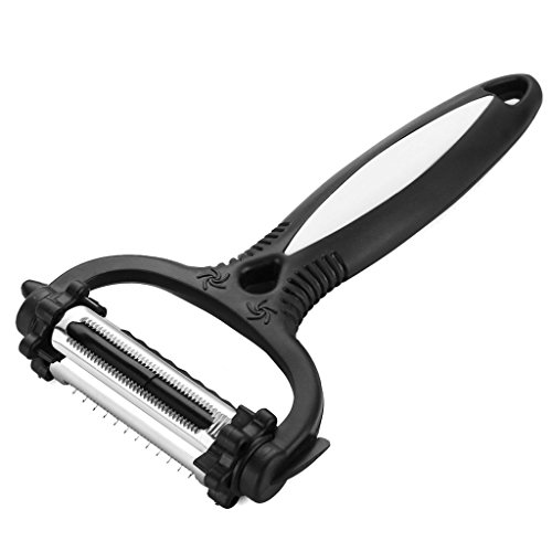 YooNeo Pelador/cortador de verduras multifunción 3 en 1 con rotación en forma de Y, acero inoxidable