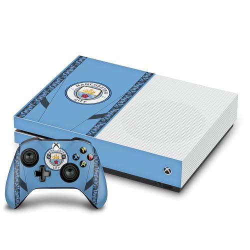 Head Case Designs - Head Case Designs Officially Licensed Manchester City Man City FC Home Kit 2024 Champions Vinyl Sticker Gaming Skin Decal Cover Compatible With Xbox One S Console and Controller Bundle