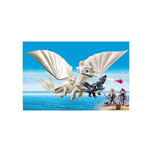 PLAYMOBIL DreamWorks Dragons 70038 Tagschatten und Babydrachen mit Kindern,...