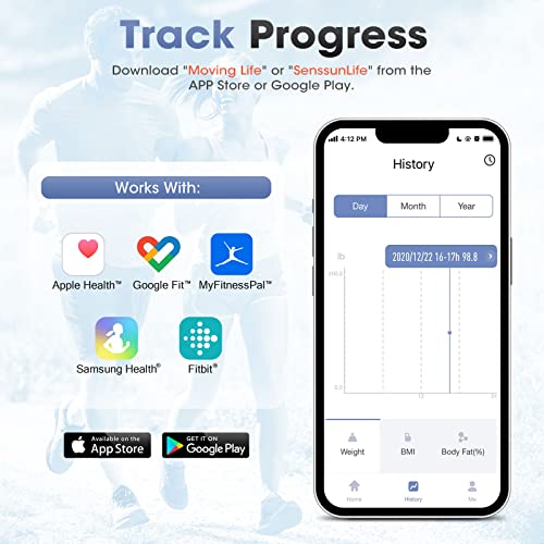 Agm Smart Scale For Body Weight, Digital Bathroom Weight Body Fat Scale, Bmi Weighing Wireless Bluetooth Digital Scale, Body Composition Monitor With Smartphone App, 400Lb/180Kg Capacity (Pink) #TOP3