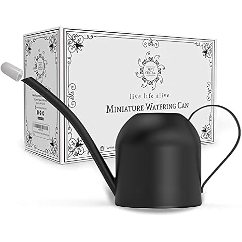 Small Watering Can for Indoor Plants - Mini Watering Can - Black Watering Can Cover