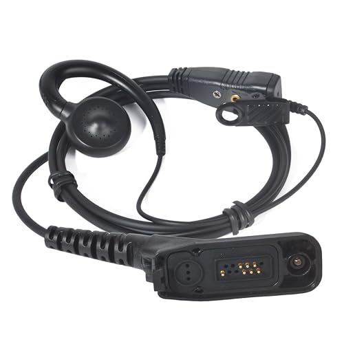 Image of UAYESOK Radio Earpiece for Motorola, C Shape Walkie Talkie Security Headset with PTT Mic for Motorola DP3400 DP4400 DP4600 DP4800 DP3600 DP4400e DP4801e Mtp6550 Multi Pin Two Way Radio (1pc)