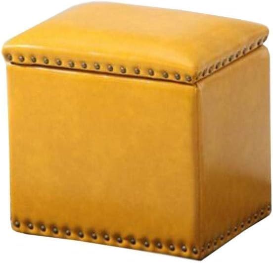 Tabouret de rangement ottoman carré idéal comme bout de lit dans une chambre à coucher