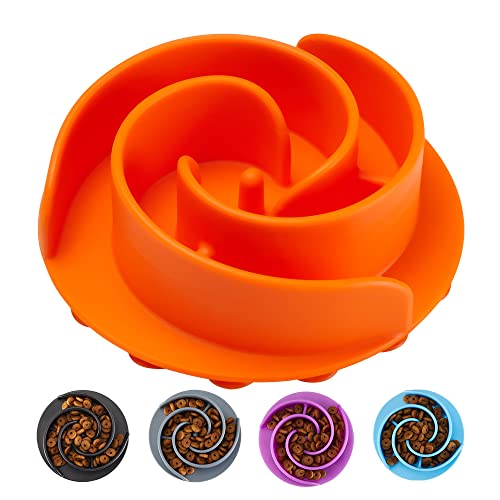 Slow Feeder Dog Bowls Insert, Animire Soft Silicone Slow Eating Dog Food Bowl For Small, Medium And Large Dogs, Compatible With Regular And Elevated Dog Bowls #TOP10