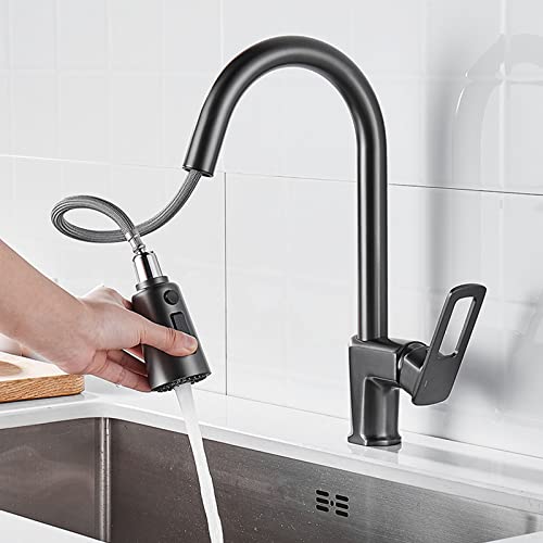 Grifo de cocina lavavajillas de arco alto para eliminar suciedad en el fregadero 6