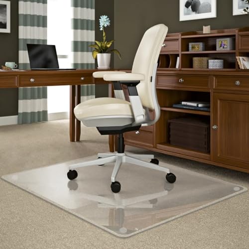 Vsar House Vsarhouse Premium Tempered Glass Chair Mats With Beveled Edge thumb #8