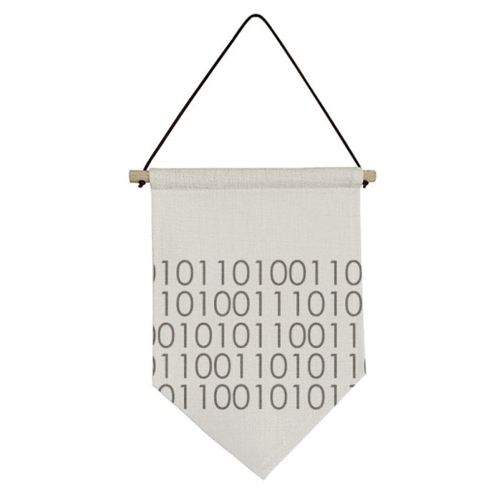 Bannière décorative en toile motif programmateur binaire no/no pour déco murale