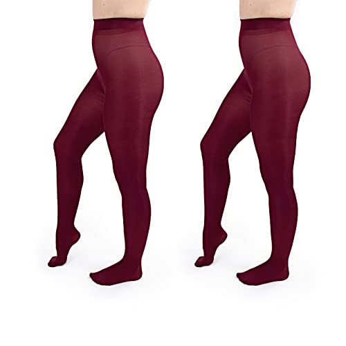 Image of Silky Toes Women's 60D Soft Opaque Tights 1-2 Pairs -Black White And Colored Stockings for Women