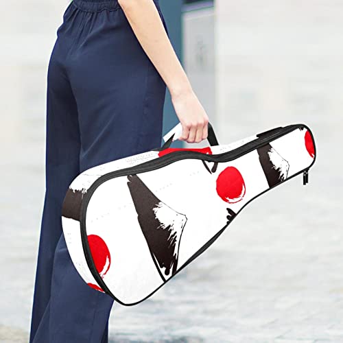 Housse de ukulélé japonaise avec motif soleil rouge Fuji Housse de transport pour ukulélé avec sangle réglable - Les Beatles, Paul McCartney, John Lennon, RIngo Starr, George Harrison Housse de ukulélé japonaise avec motif soleil rouge Fuji Housse de transport pour ukulélé avec sangle réglable – Image 7