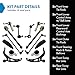 TRQ Front and Rear Steering & Suspension Kit Compatible with 2011-2017 Ford Explorer 2013-2016 Police Interceptor Utility