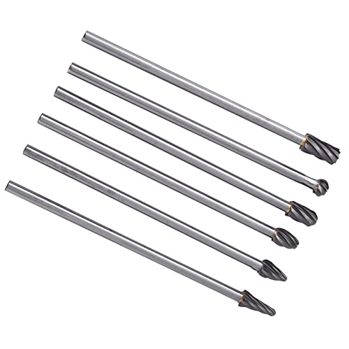 Set de 6 fresas rotativas de carburo de tungsteno miniatura 4