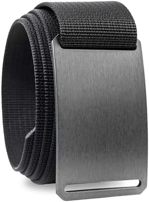GRIP6 Men's Web Belt (Gunmetal w/Black Strap)