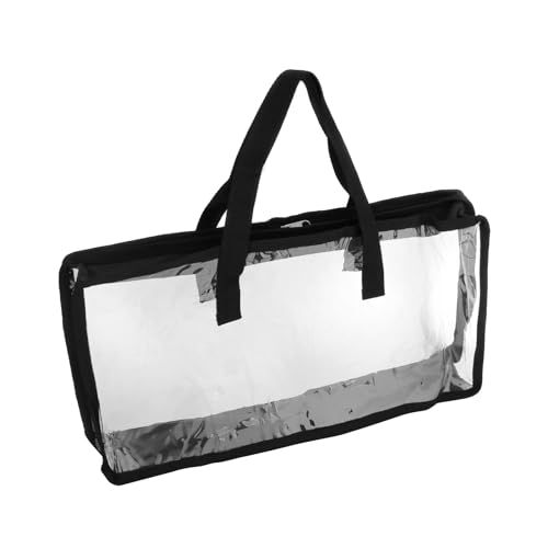 Madlife Garage Cassette Tape Bag-See Thru Organizer/Storage-Handles-Easy Carry-No Dust/Moisture-Holds 50 with Cases