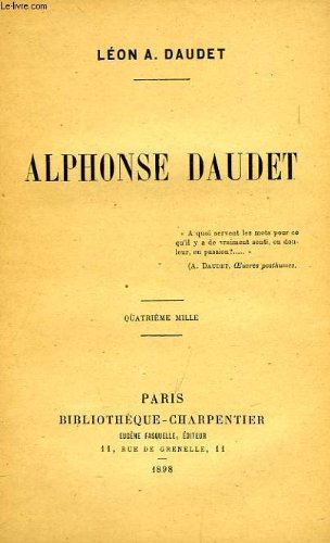 Alphonse Daudet [French] 291231951X Book Cover