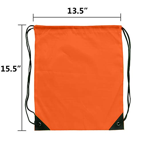 Drawsting Bags Backpack Bulk Cinch Bag Draw String Sport Bag 6 Color (48 pcs, 6 Color)